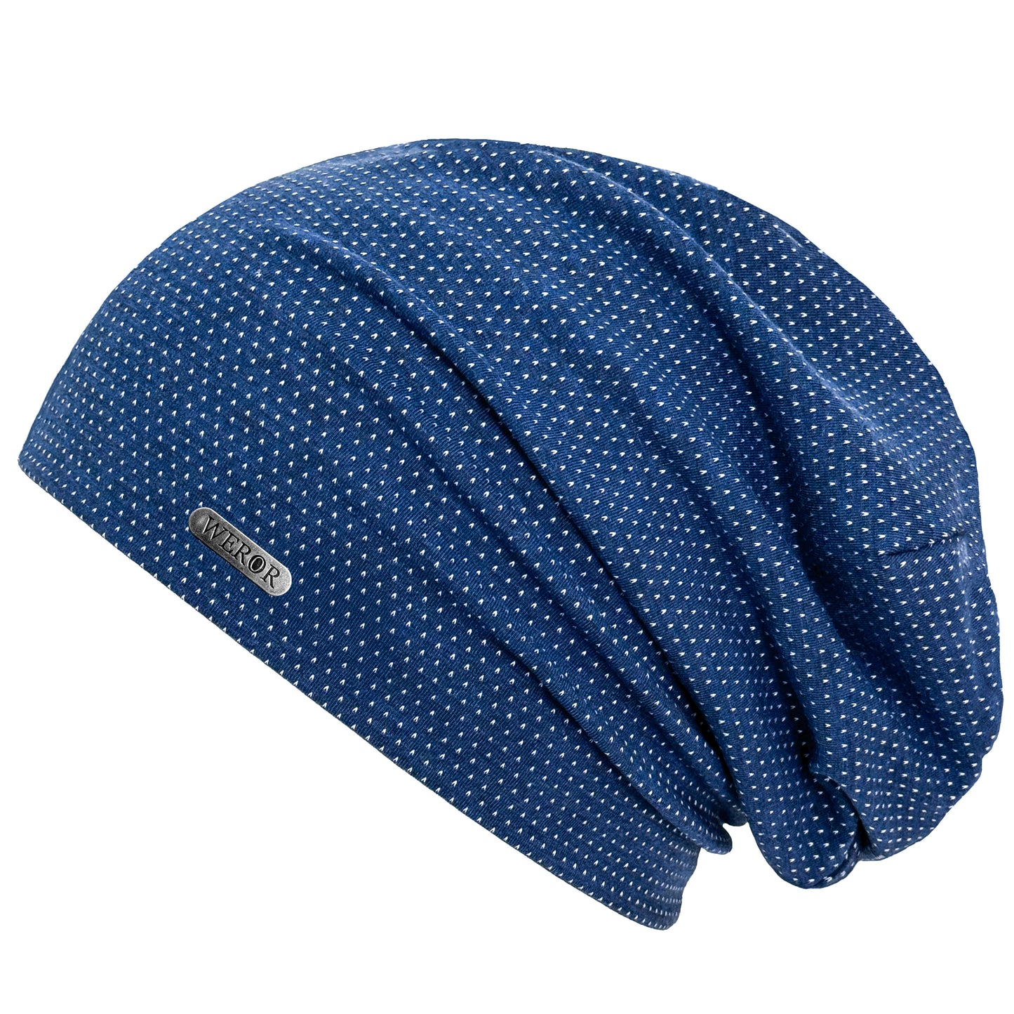 Beanie Dotted - WEROR-67.1 Blau