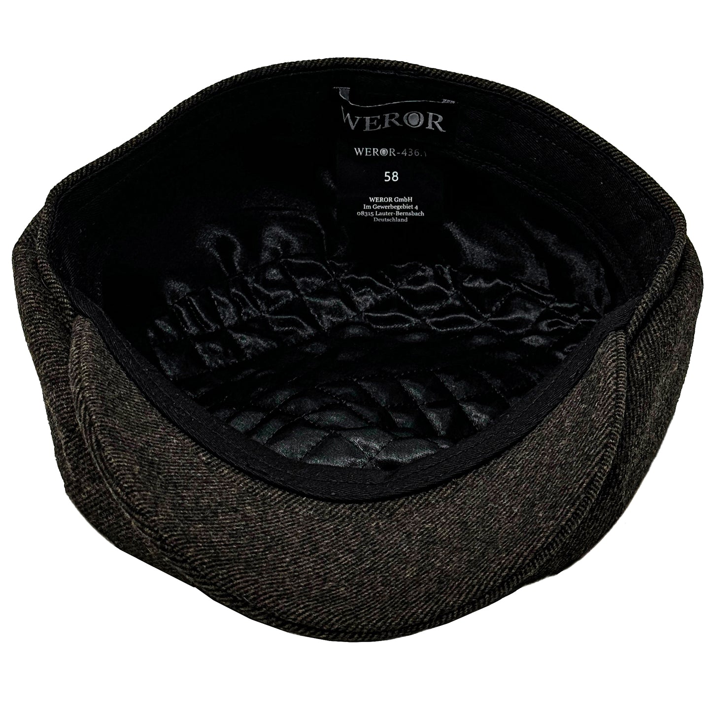 Schiebermütze - Melange - Steppfutter - WEROR-436.1 Braun