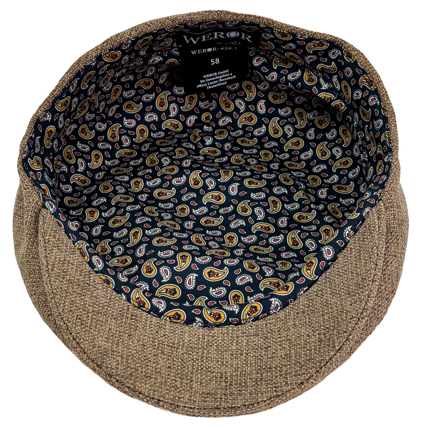 Schiebermütze - Structure - WEROR-438.1 Braun