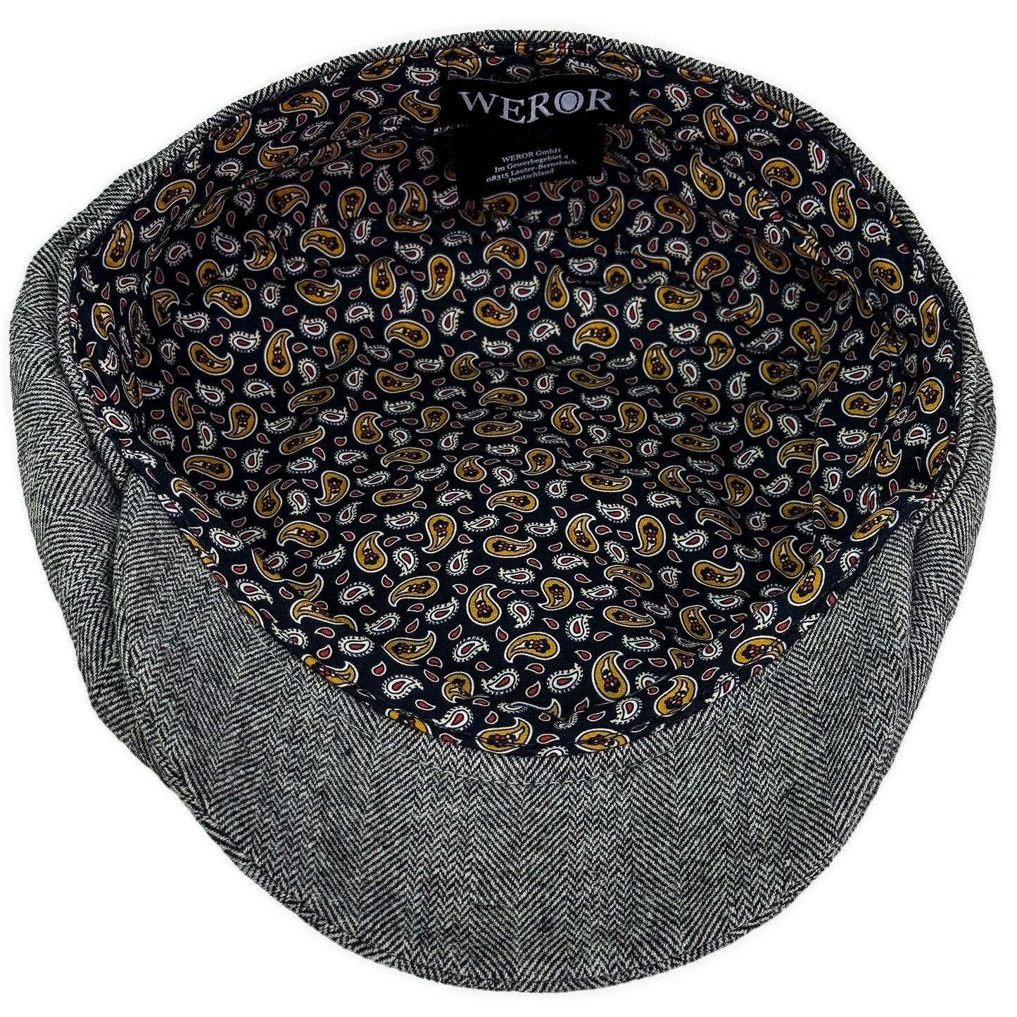Schiebermütze - Fine Herringbone - WEROR-437.1 Anthrazit