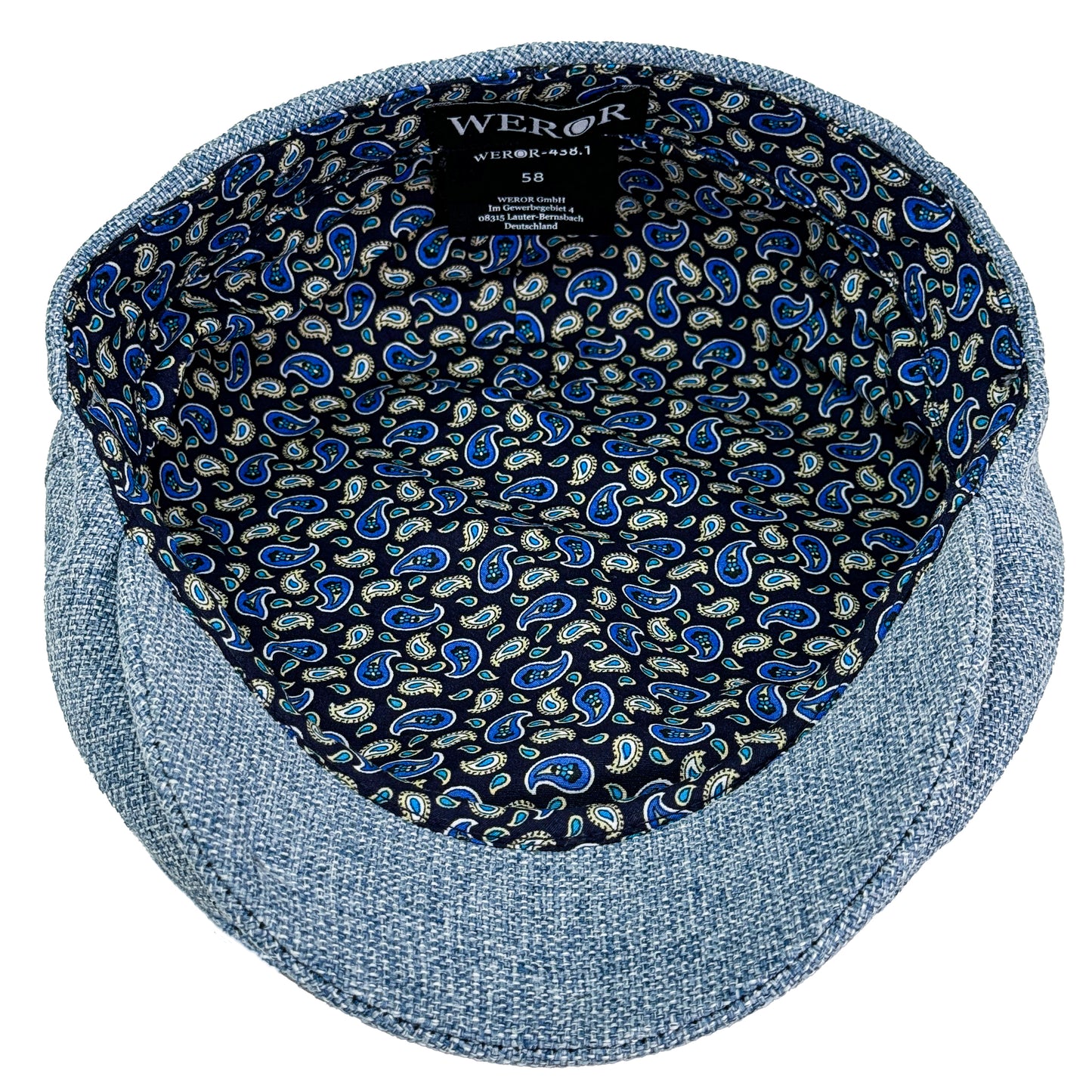 Schiebermütze - Structure - WEROR-438.1 Blau
