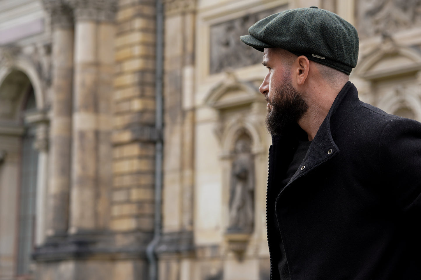 Schiebermütze - Heavy Wool - Steppfutter - WEROR-432.1 Moos