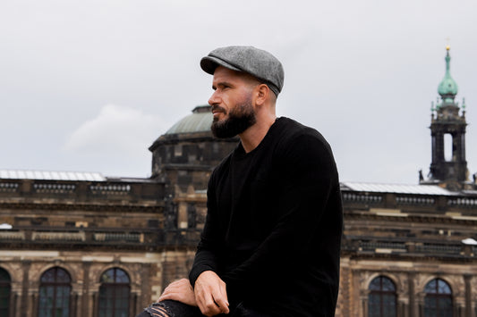Schiebermütze - Fine Herringbone - WEROR-437.1 Grau OOS