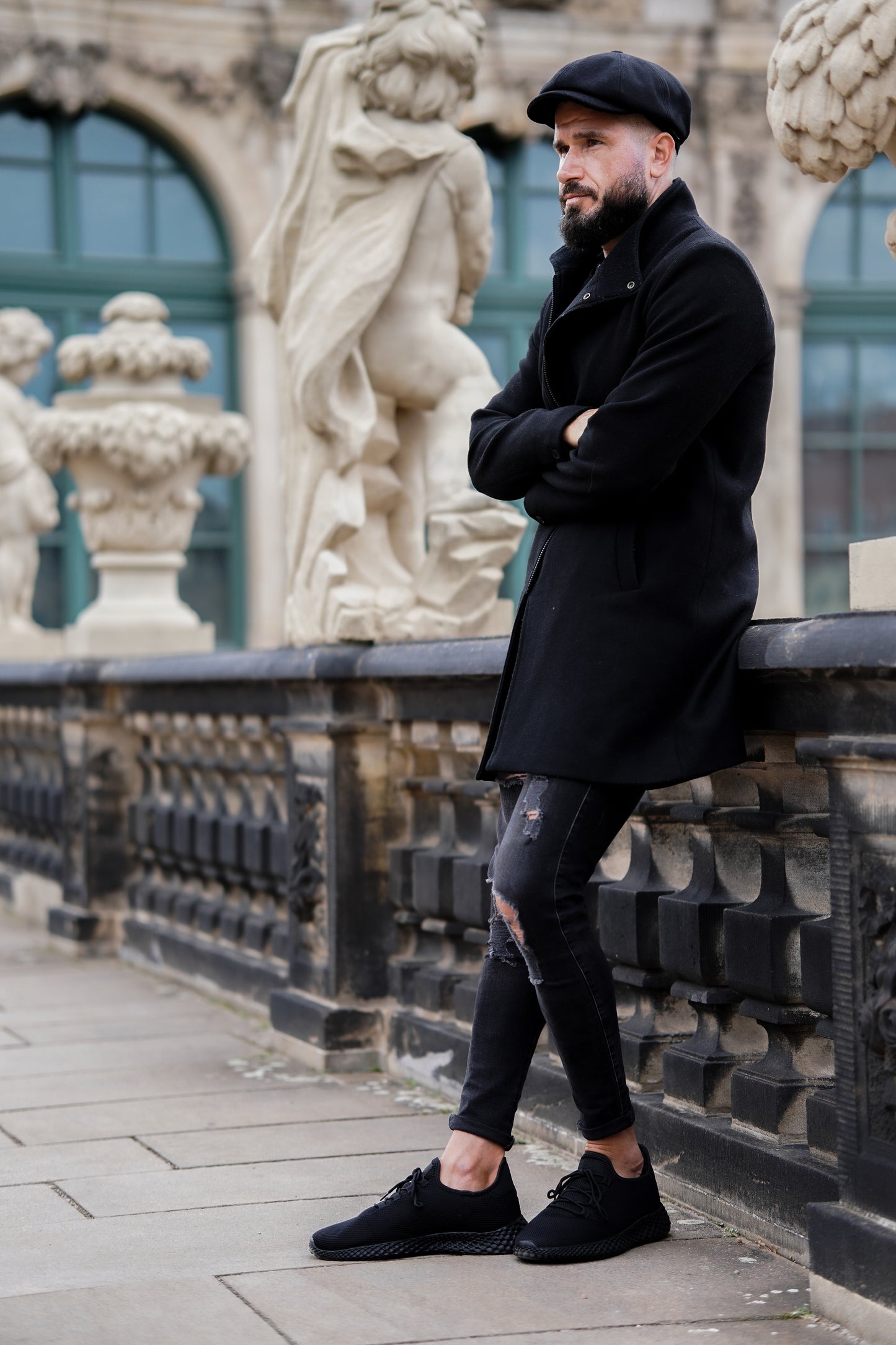 Schiebermütze - Uni - WEROR-439.1 Schwarz