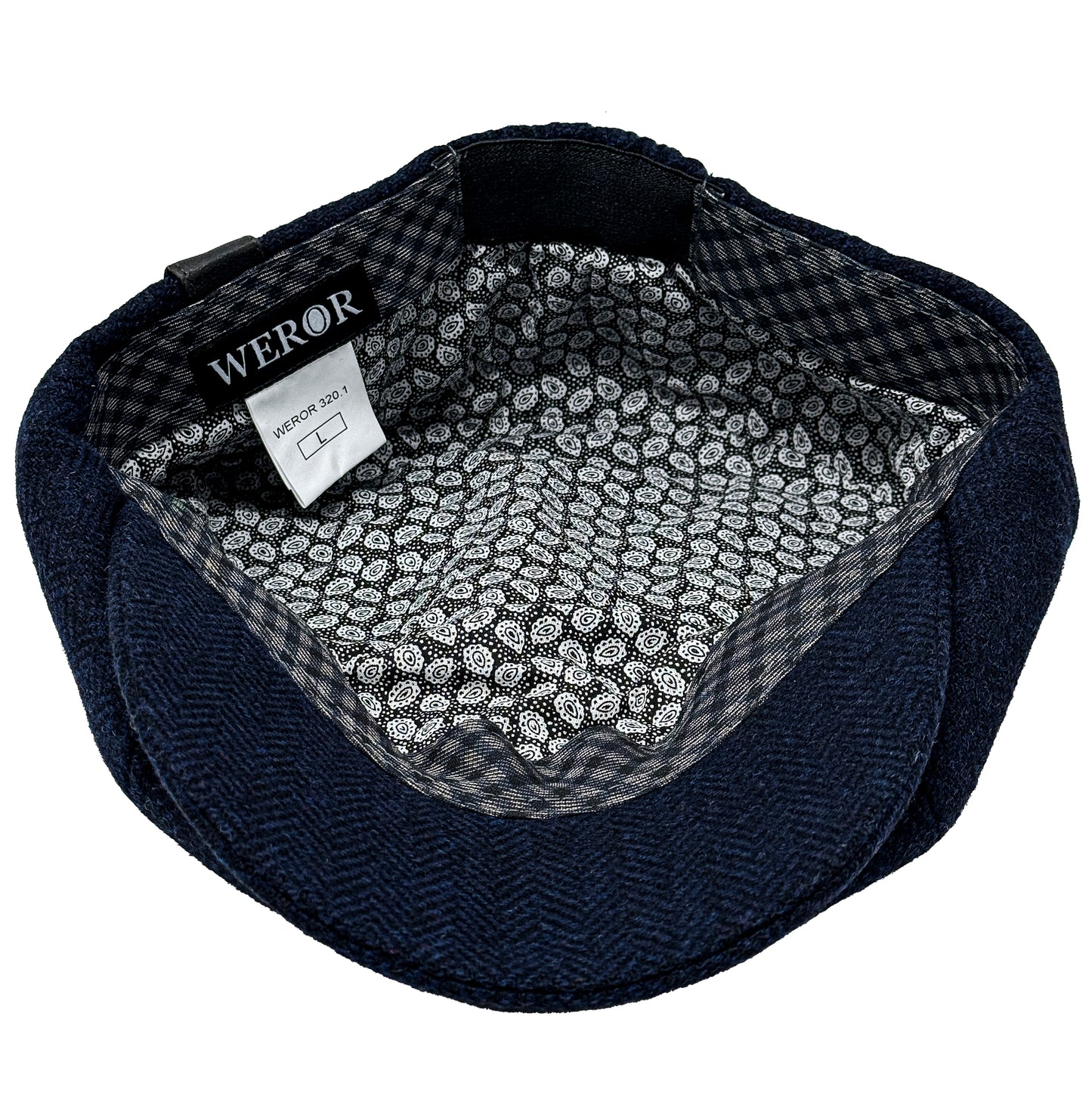 Schiebermütze Herringbone - WEROR-320.1 Marine