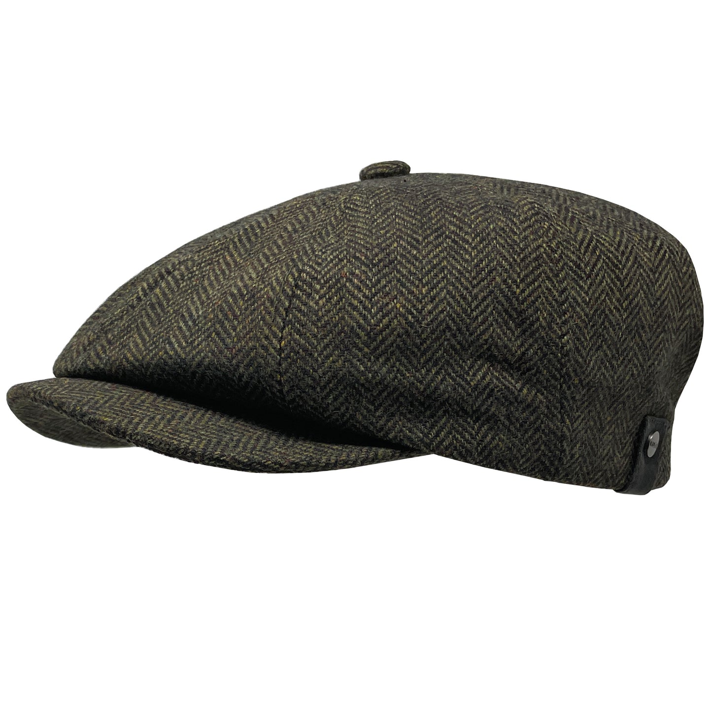 Schiebermütze Herringbone - WEROR-320.1 Moos