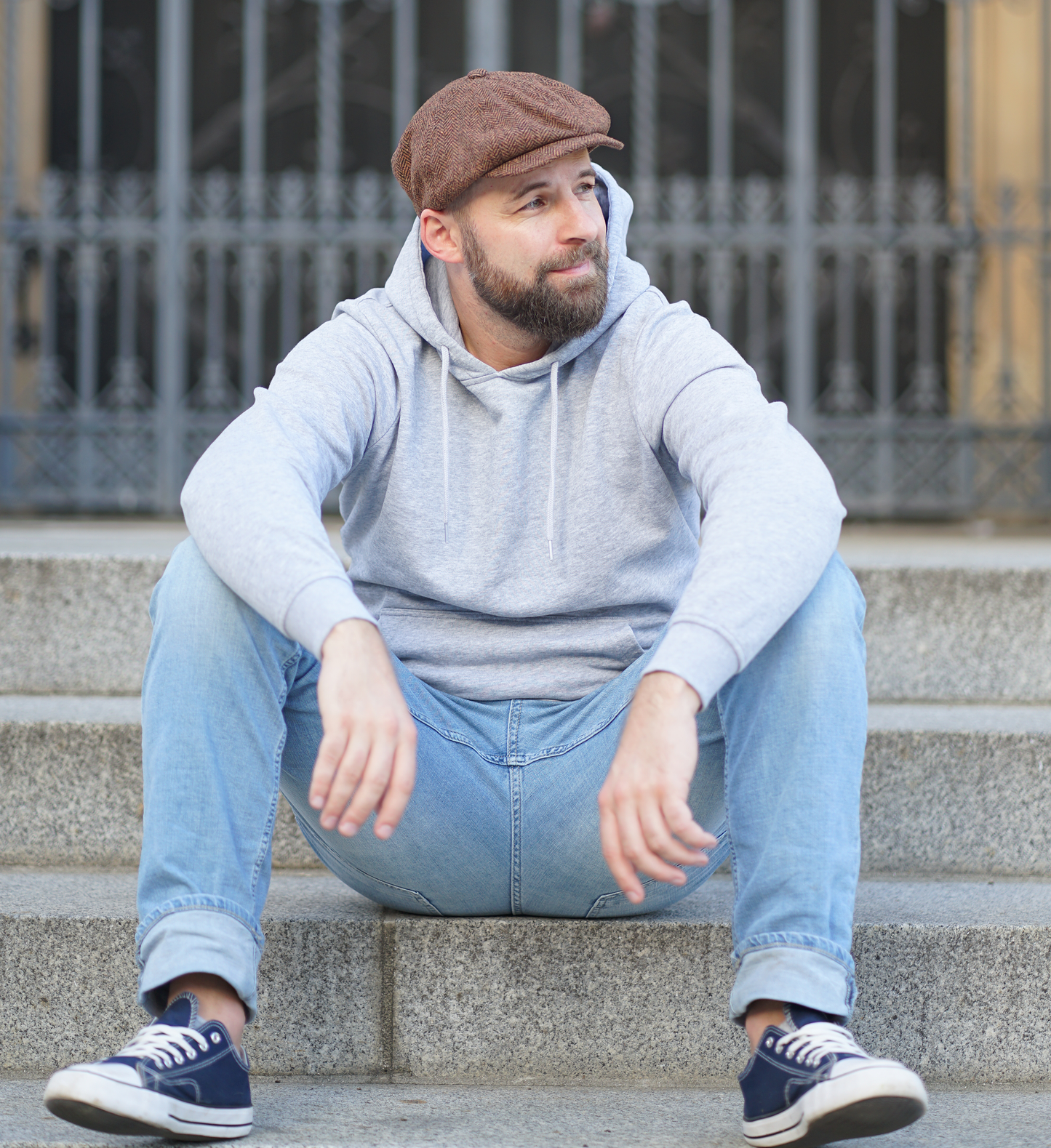 Schiebermütze Herringbone - WEROR-320.1 Rost