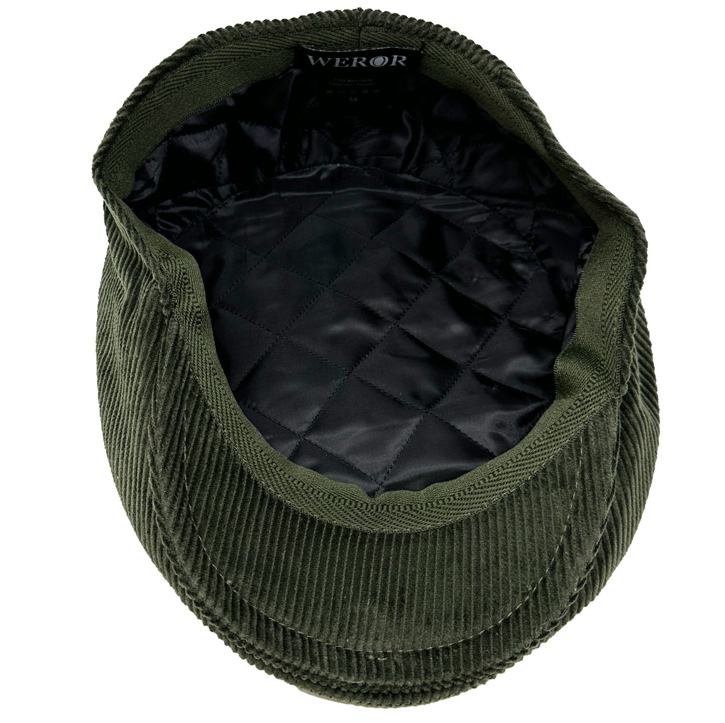 Flatcap - Cord - WEROR-396.1 Oliv