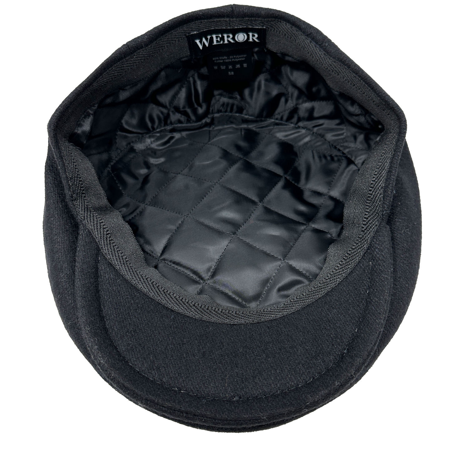 Flatcap - Uni - WEROR-394.1 Schwarz