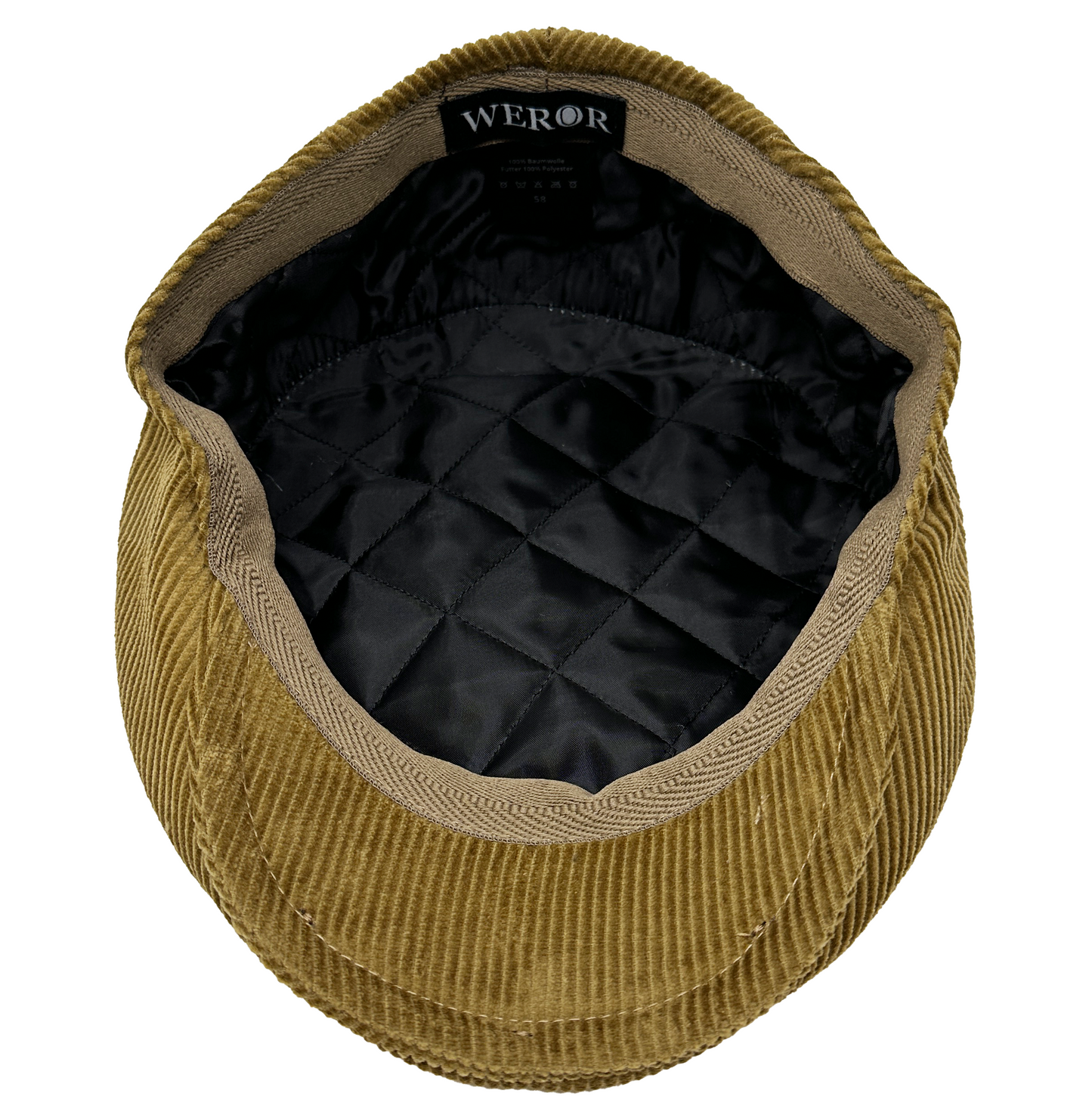 Flatcap - Cord - WEROR-396.1 Beige