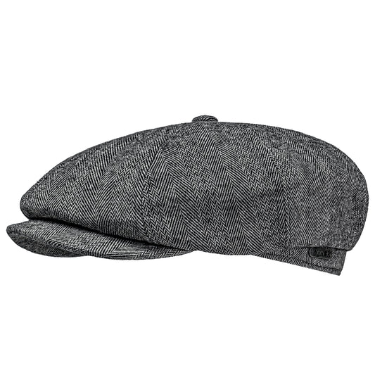 Schiebermütze - Fine Herringbone - WEROR-437.1 Anthrazit