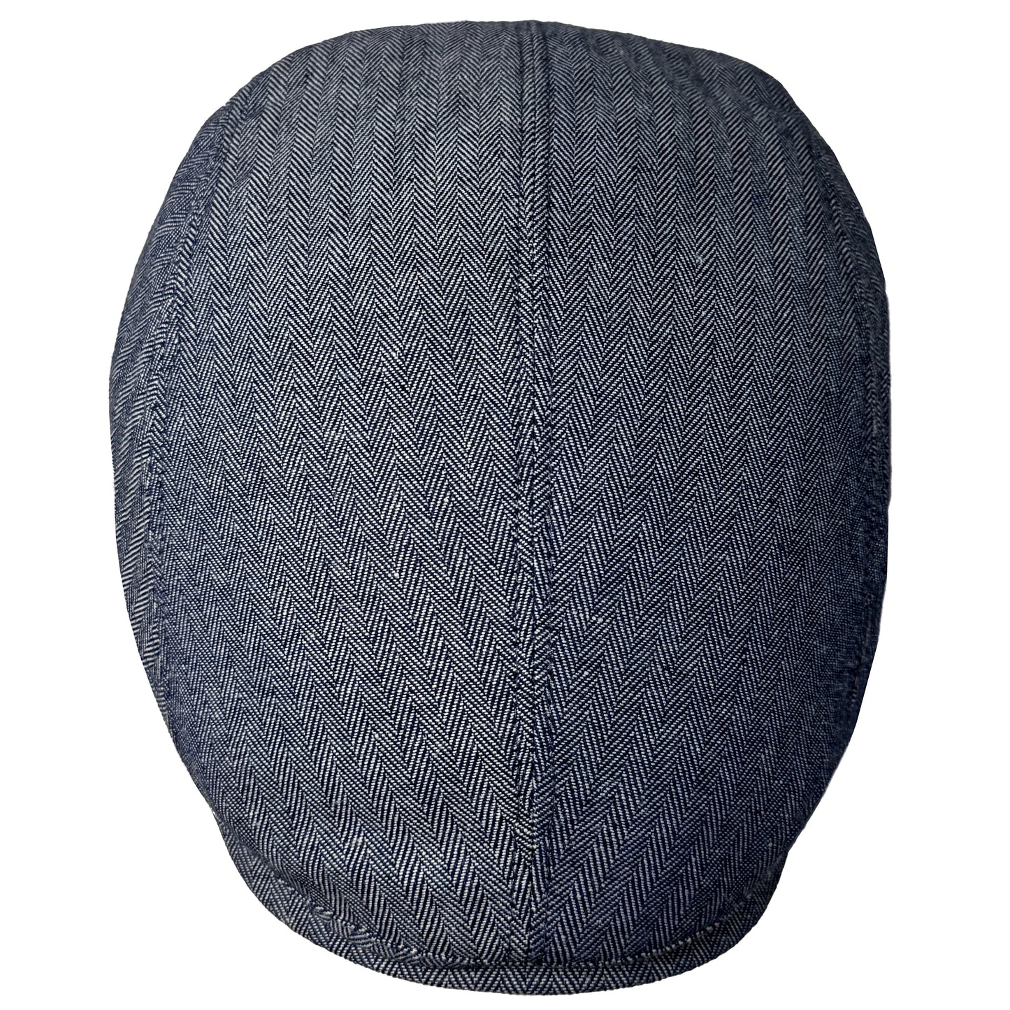 Schiebermütze - Cotton-Leinen Herringbone - WEROR-431.1 Blau