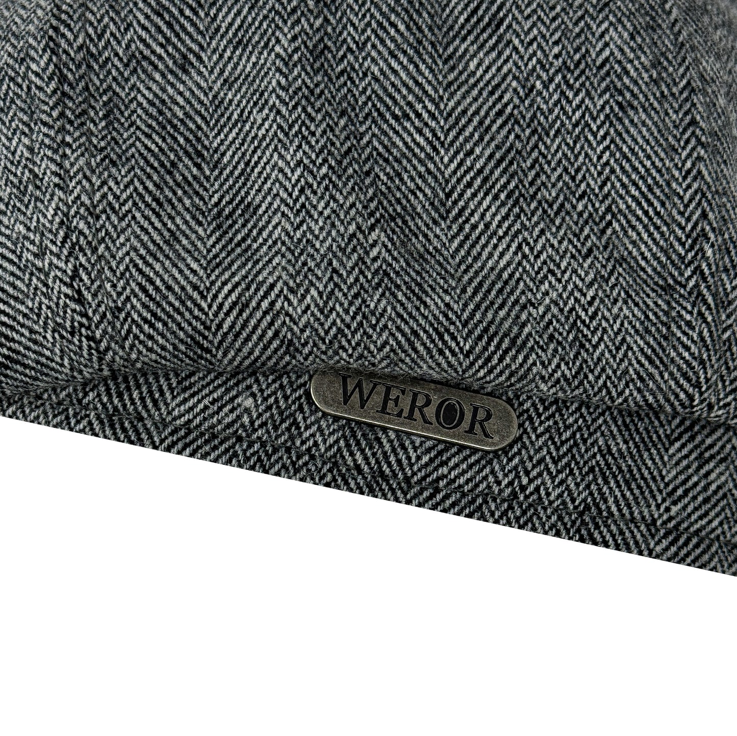 Schiebermütze - Fine Herringbone - WEROR-437.1 Anthrazit