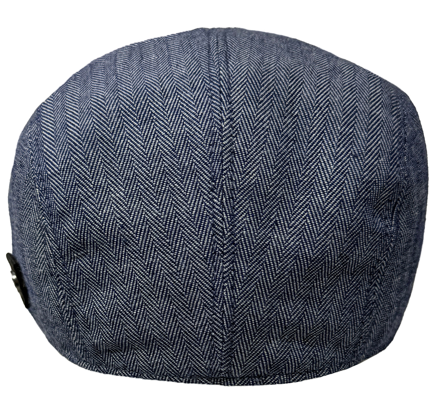 Schiebermütze - Cotton-Leinen Herringbone - WEROR-431.1 Blau