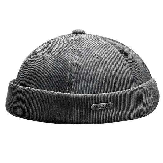 Dockercap – Fine Cord – WEROR-449.1 Grau