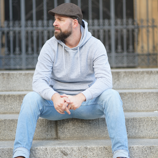 Flatcap - Fischgrät - WEROR-405.1 Braun